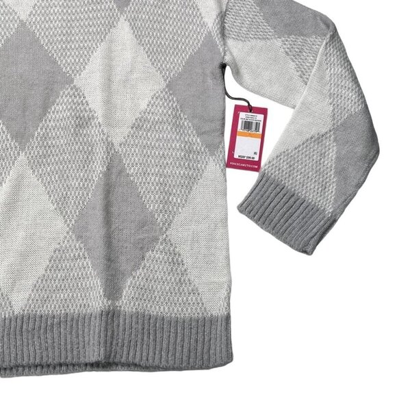 Vince Camuto Vivid Hues Argyle Classic Fit Womens Pullover Sweater - Picture 5 of 9